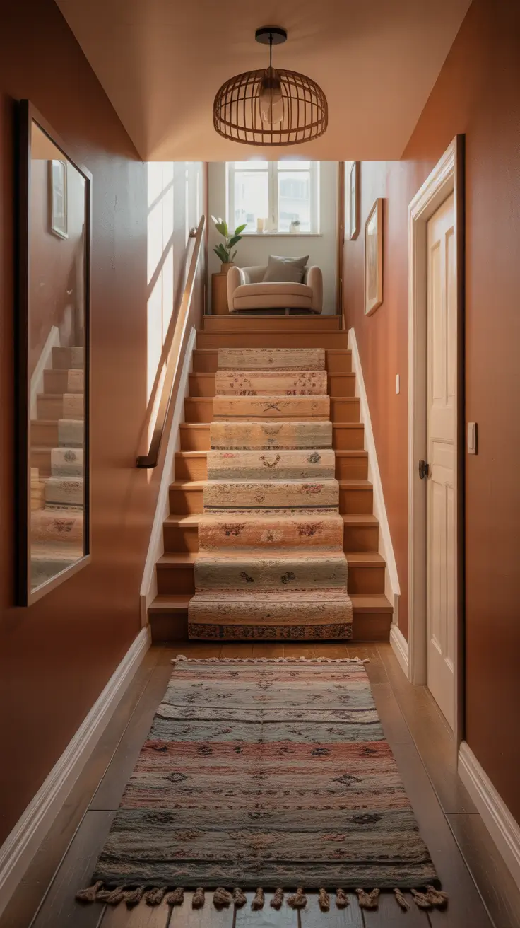 hallway remodel ideas 2026 Cozy Upstairs Hallway Remodel Ideas With Warm Textures