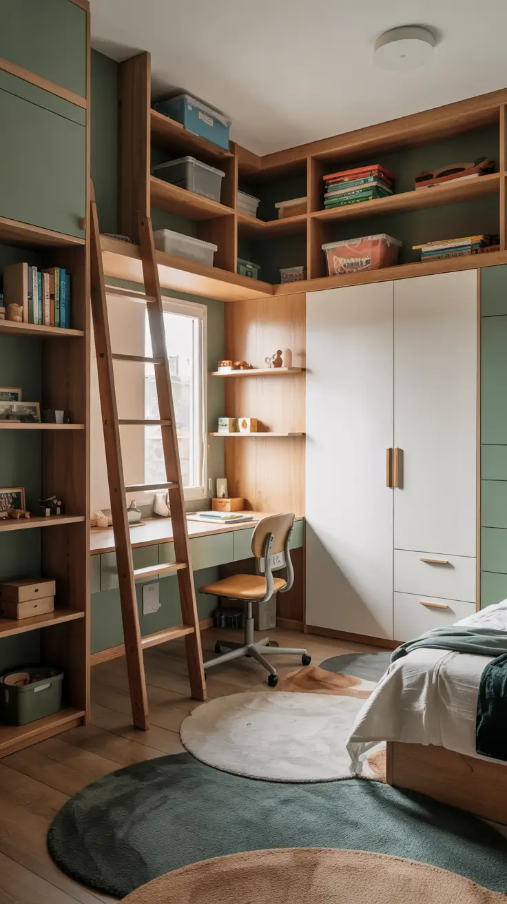 kids room remodel ideas 2026 vertical storage solutions for small spaces