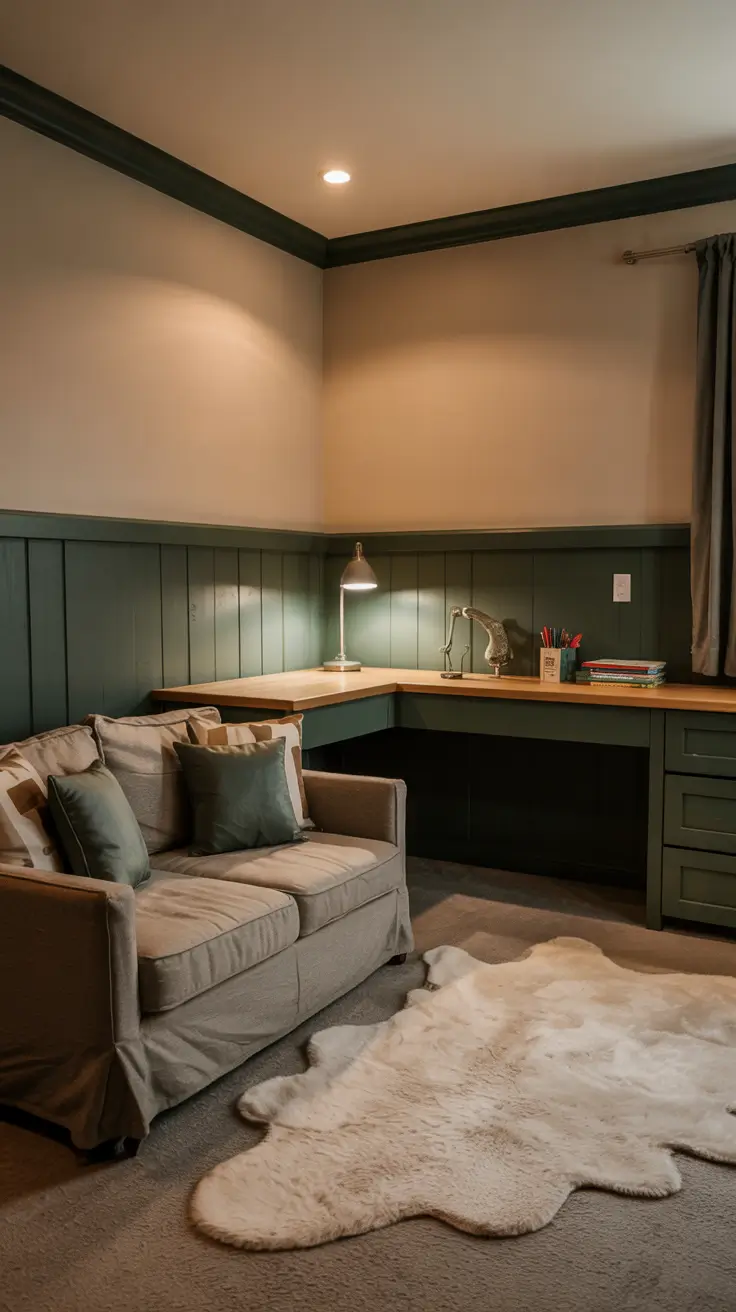 basement remodel kids room with cozy play and study zones