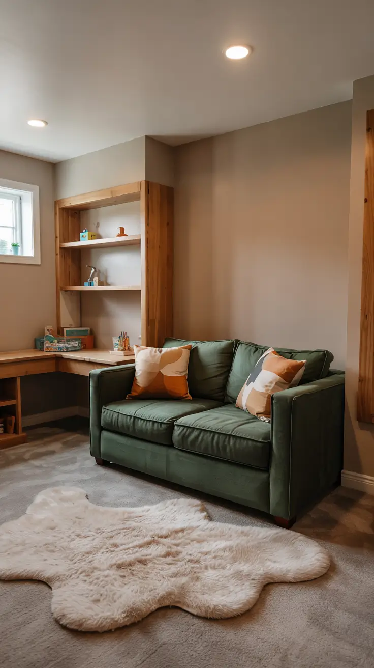 basement remodel kids room with cozy play and study zones