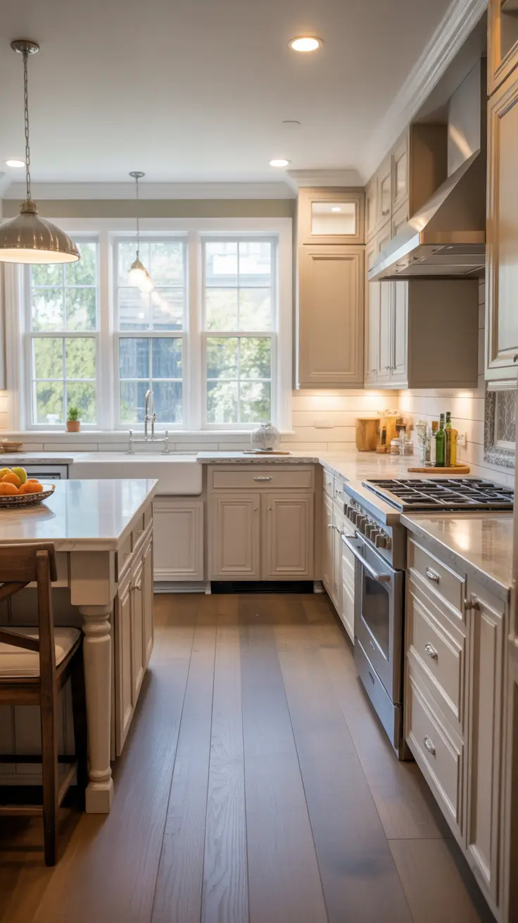 kitchen remodel ideas 2026 Kitchen Remodel Ideas 2026 With A Soft Sage Island And Warm Brass Details