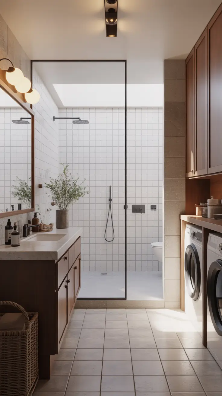 laundry room remodel ideas 2026 Laundry Room Remodel Ideas With Bathroom Combo Layout