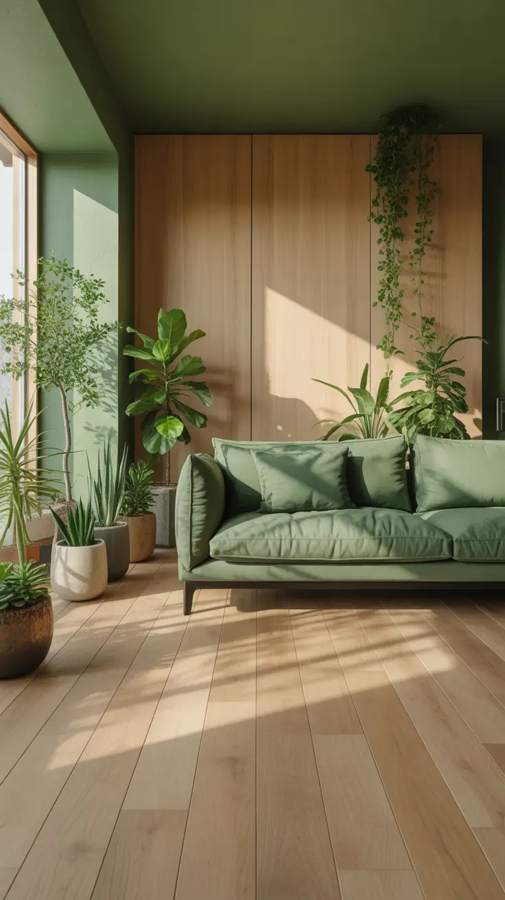 living room remodel ideas 2026 Living Room Remodel Ideas 2026 In Fresh Green And Earthy Colors