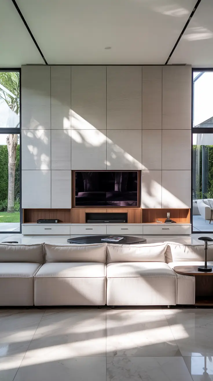 Living Room Tv Wall Ideas Modern Simple Luxury For Large Living Areas