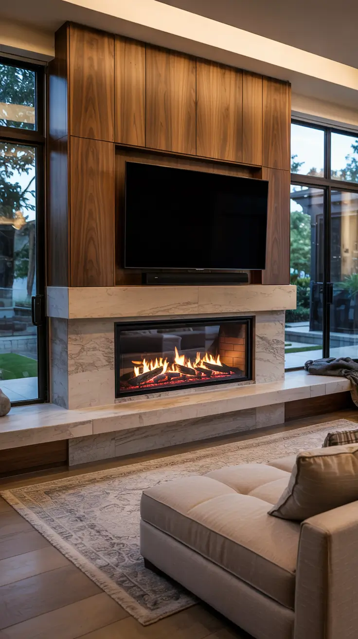 Living Room Tv Wall Ideas With Fireplace And Fire Places Built Ins