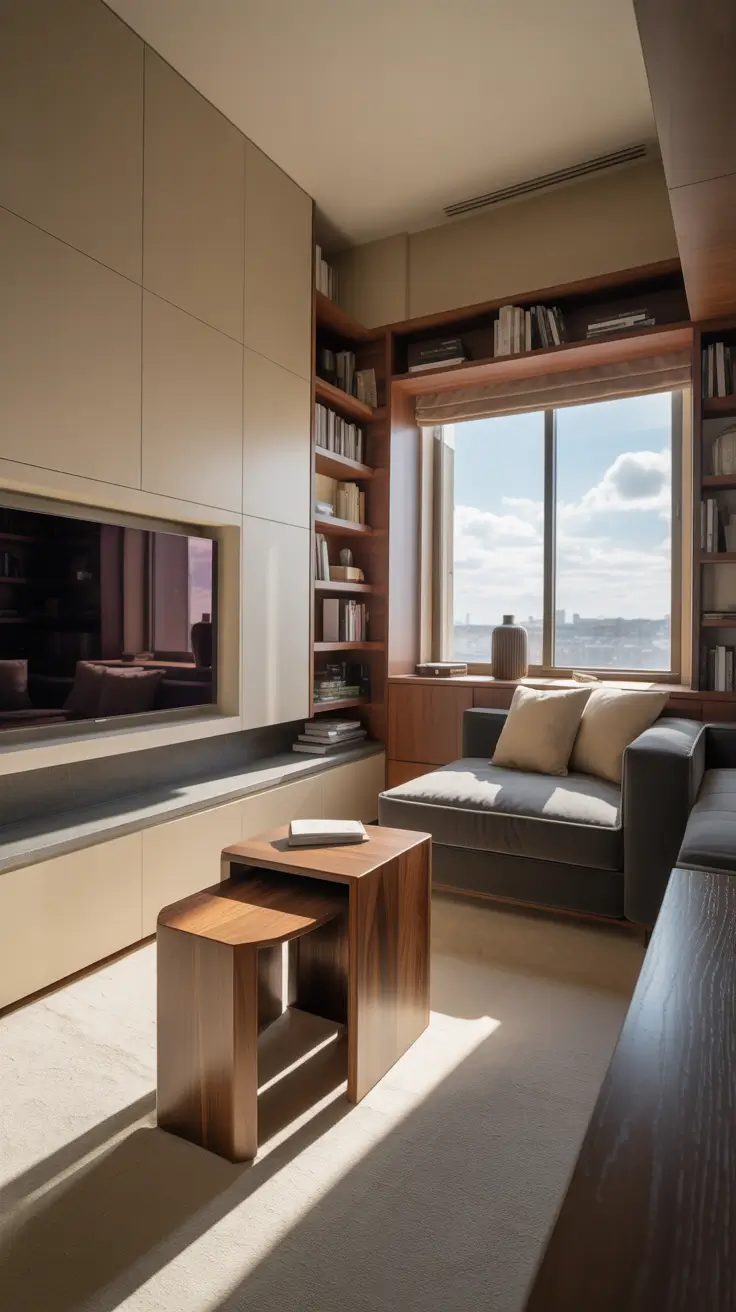 luxury living room ideas 2026 Tiny Luxury Living Room Ideas Apartment Layout With Smart Storage