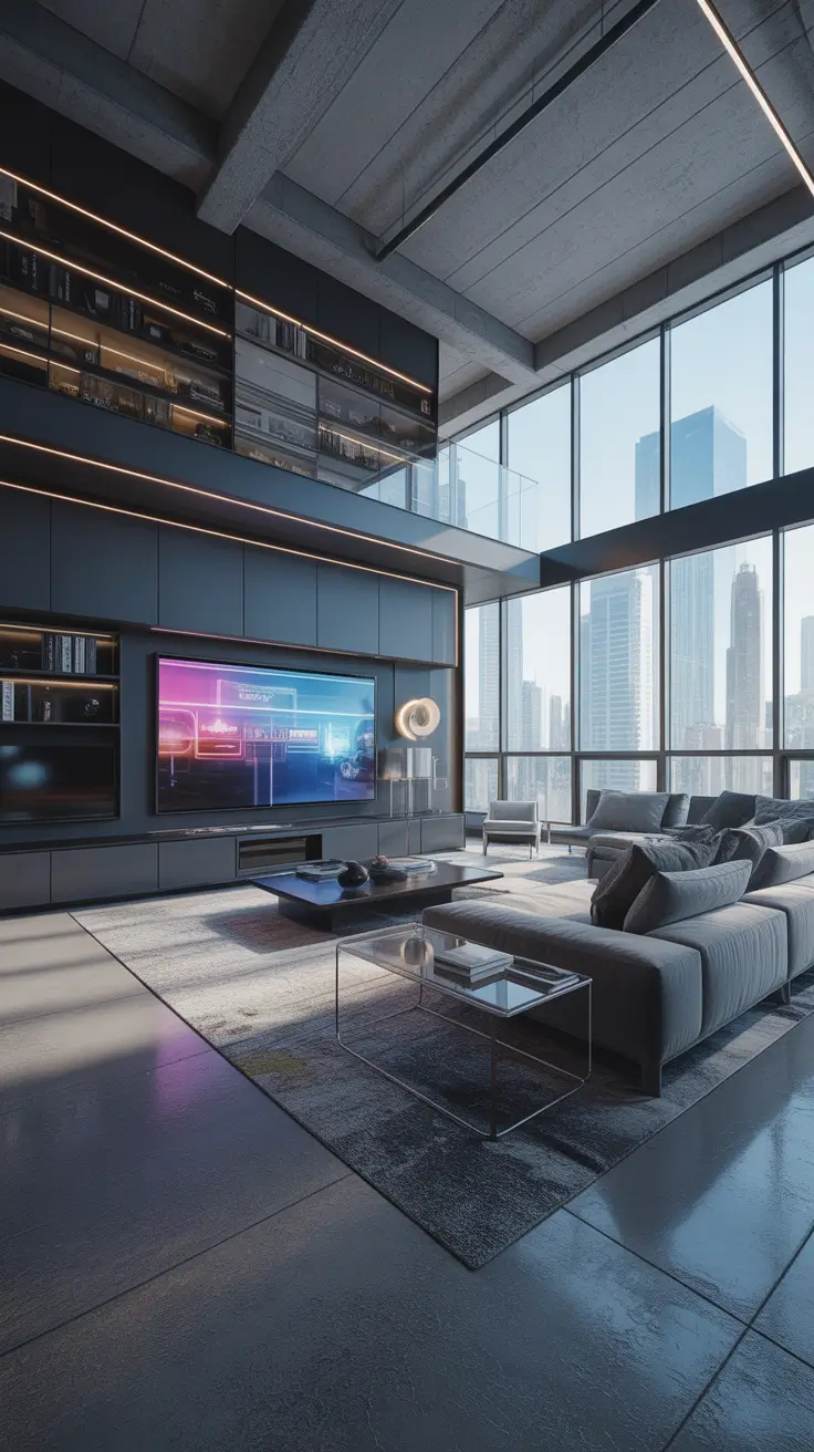 luxury living room ideas 2026 Urban Contemporary Modern Luxury Living Room Ideas With High-Tech Touches