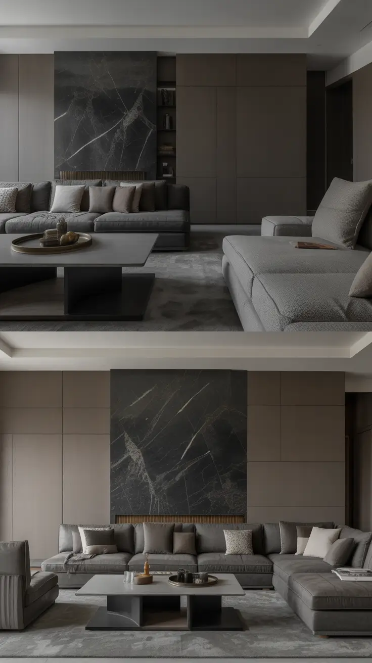 luxury living room ideas 2026 Symmetrical Modern Luxury Living Room Ideas With Statement Marble