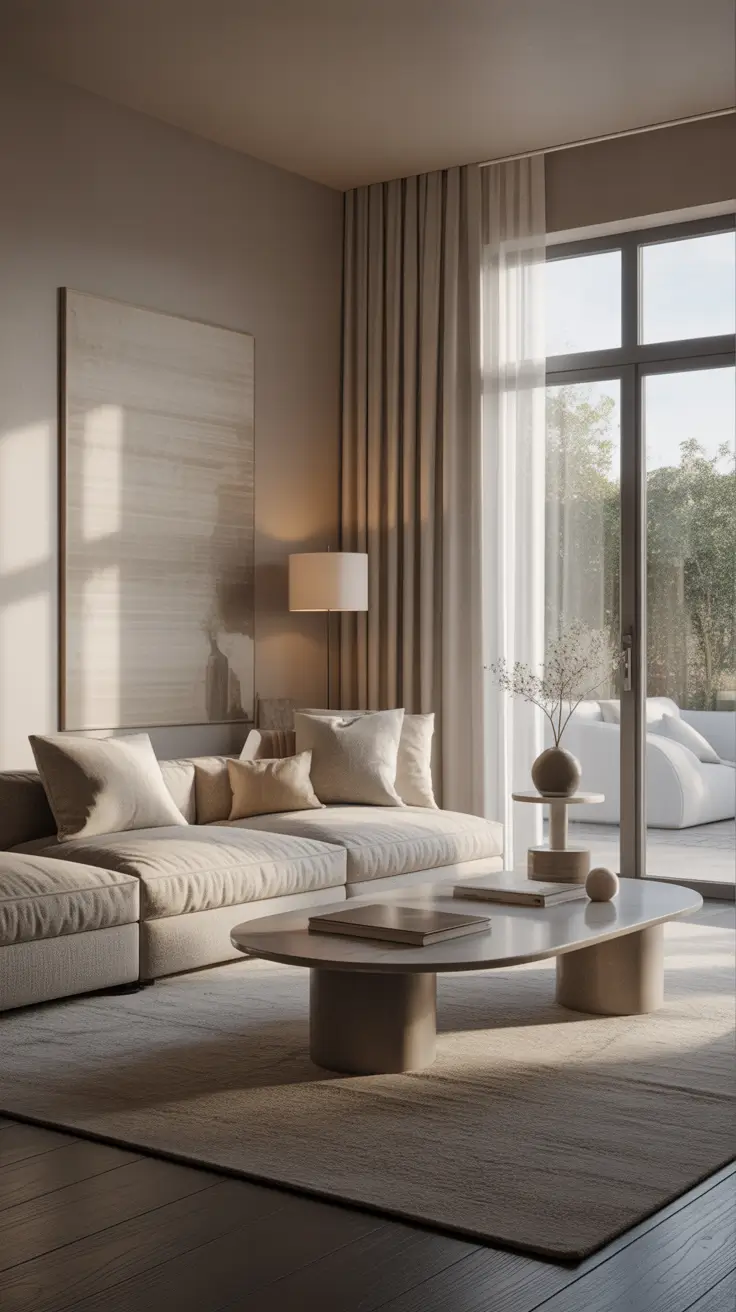 luxury living room ideas 2026 Soft Contemporary Minimal Luxury Living Room Ideas With Natural Light Focus