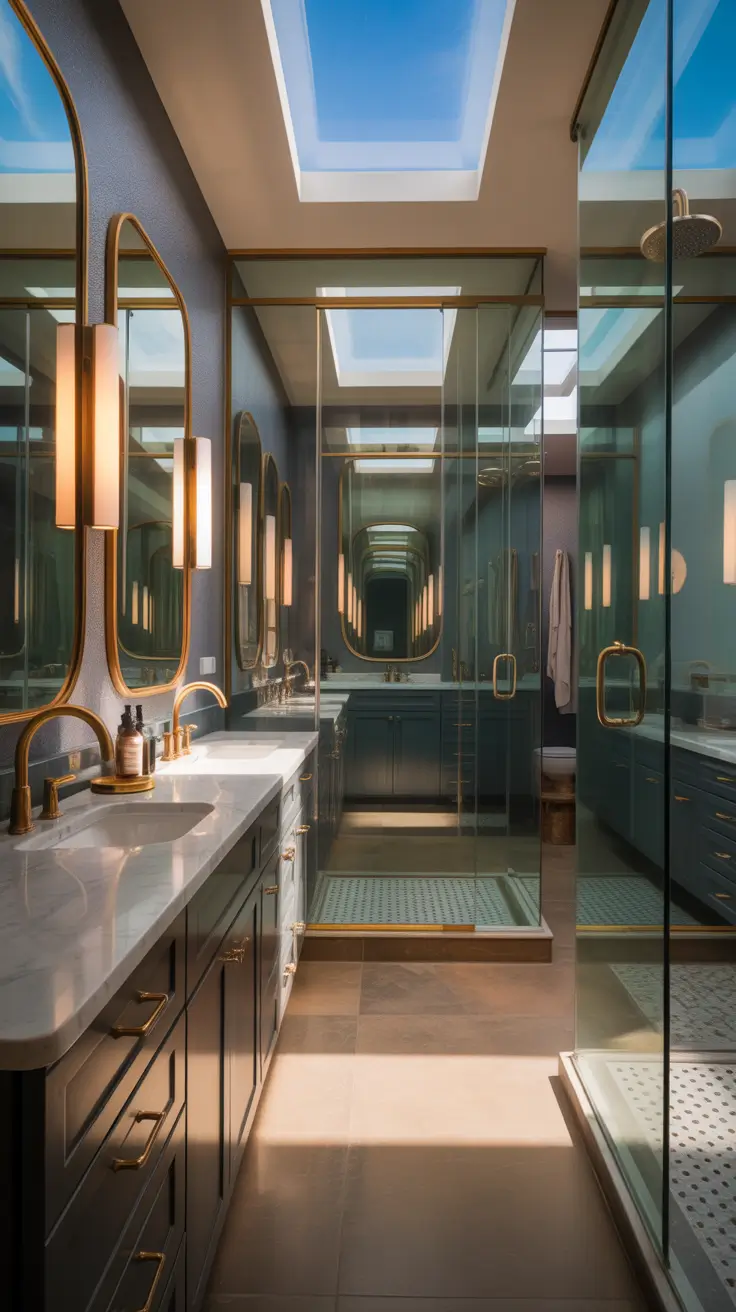 master bathroom ideas 2026 Bold Metal Accents In Master Bathrooms Luxury Designs