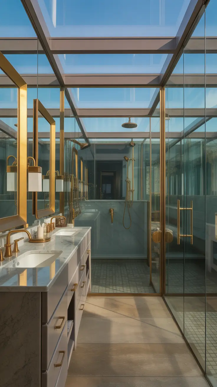 master bathroom ideas 2026 Bold Metal Accents In Master Bathrooms Luxury Designs