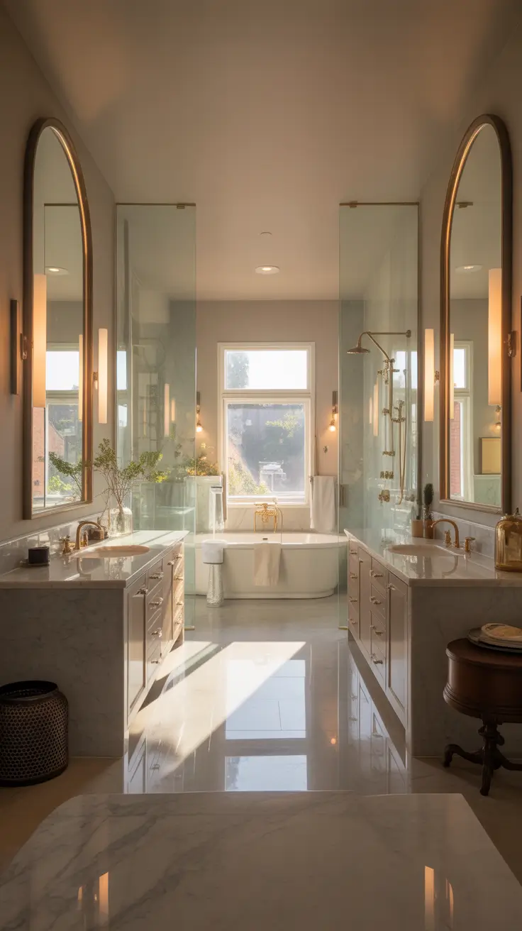 master bathroom ideas 2026 Symmetrical Double Vanities for Balanced Master Bathrooms Decorations