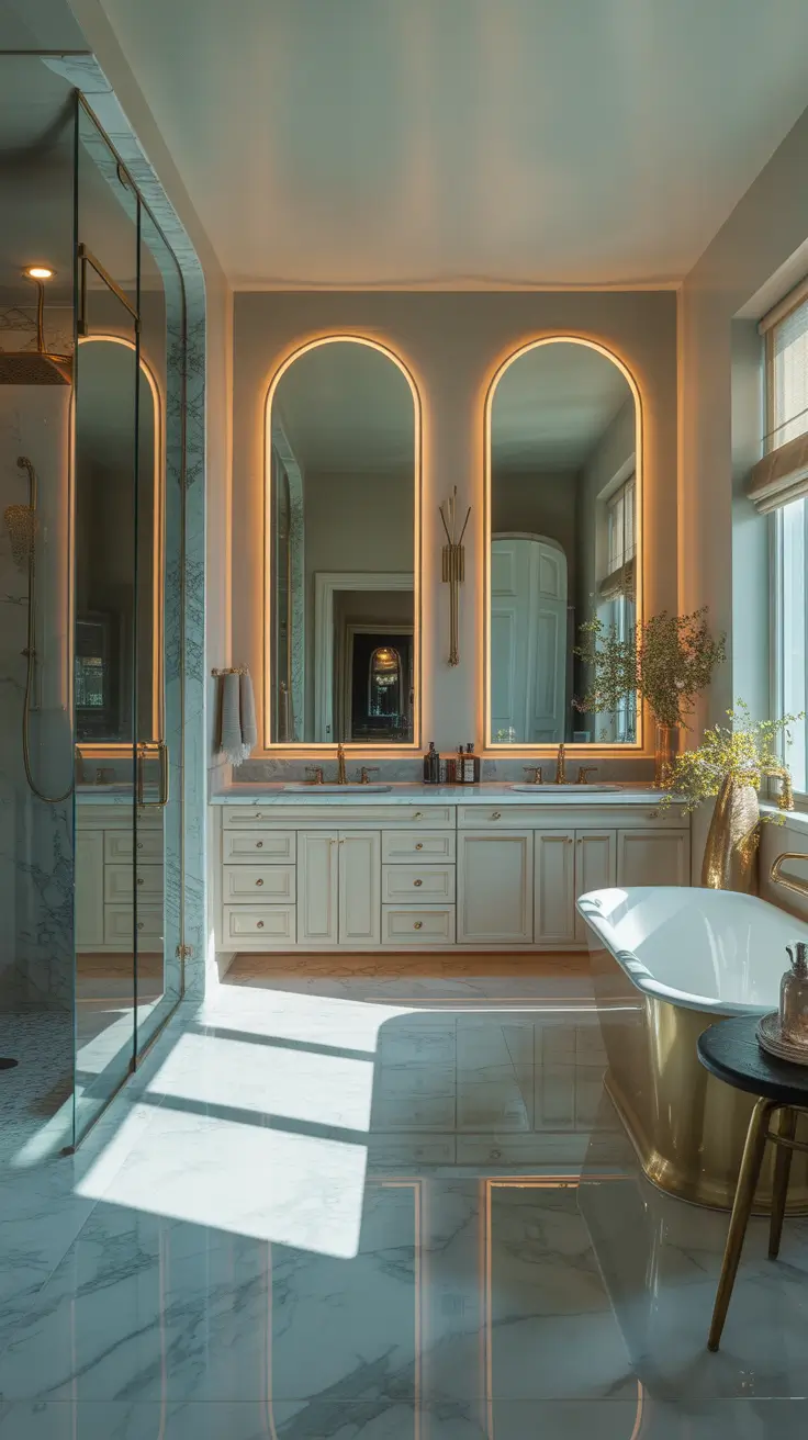 master bathroom ideas 2026 Symmetrical Double Vanities for Balanced Master Bathrooms Decorations