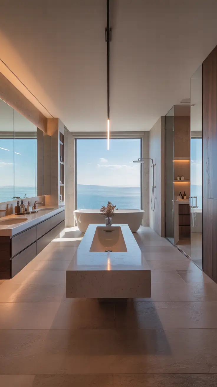 master bathroom ideas 2026 Spa-Level Minimalism Elevating Modern Master Bathrooms Decorations