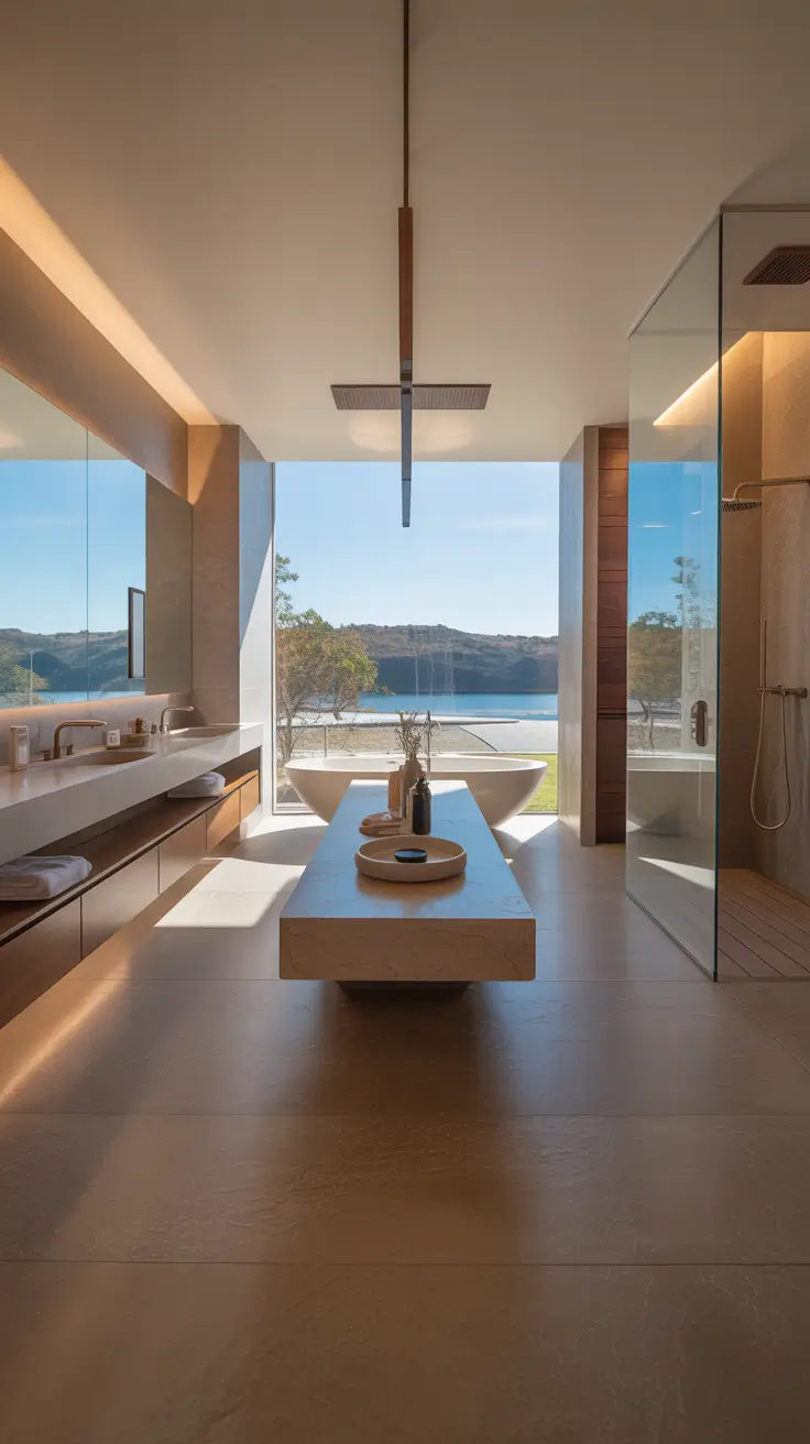 master bathroom ideas 2026 Spa-Level Minimalism Elevating Modern Master Bathrooms Decorations