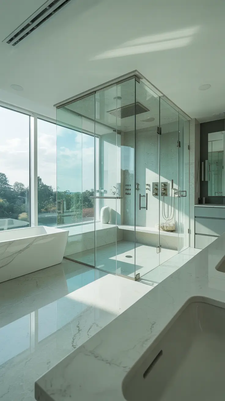 master bathroom ideas 2026 Spa Level Glass Showers as the Centerpiece of Master Bathrooms Decorations