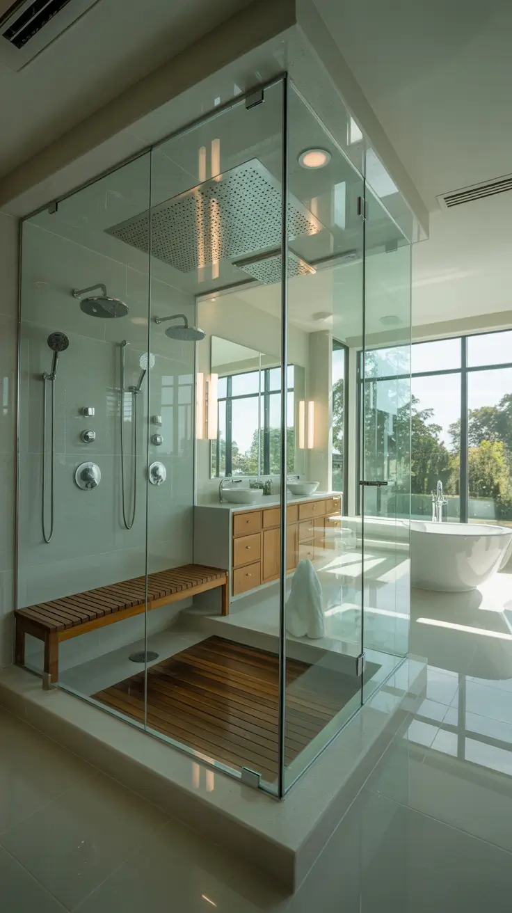 master bathroom ideas 2026 Spa Level Glass Showers as the Centerpiece of Master Bathrooms Decorations