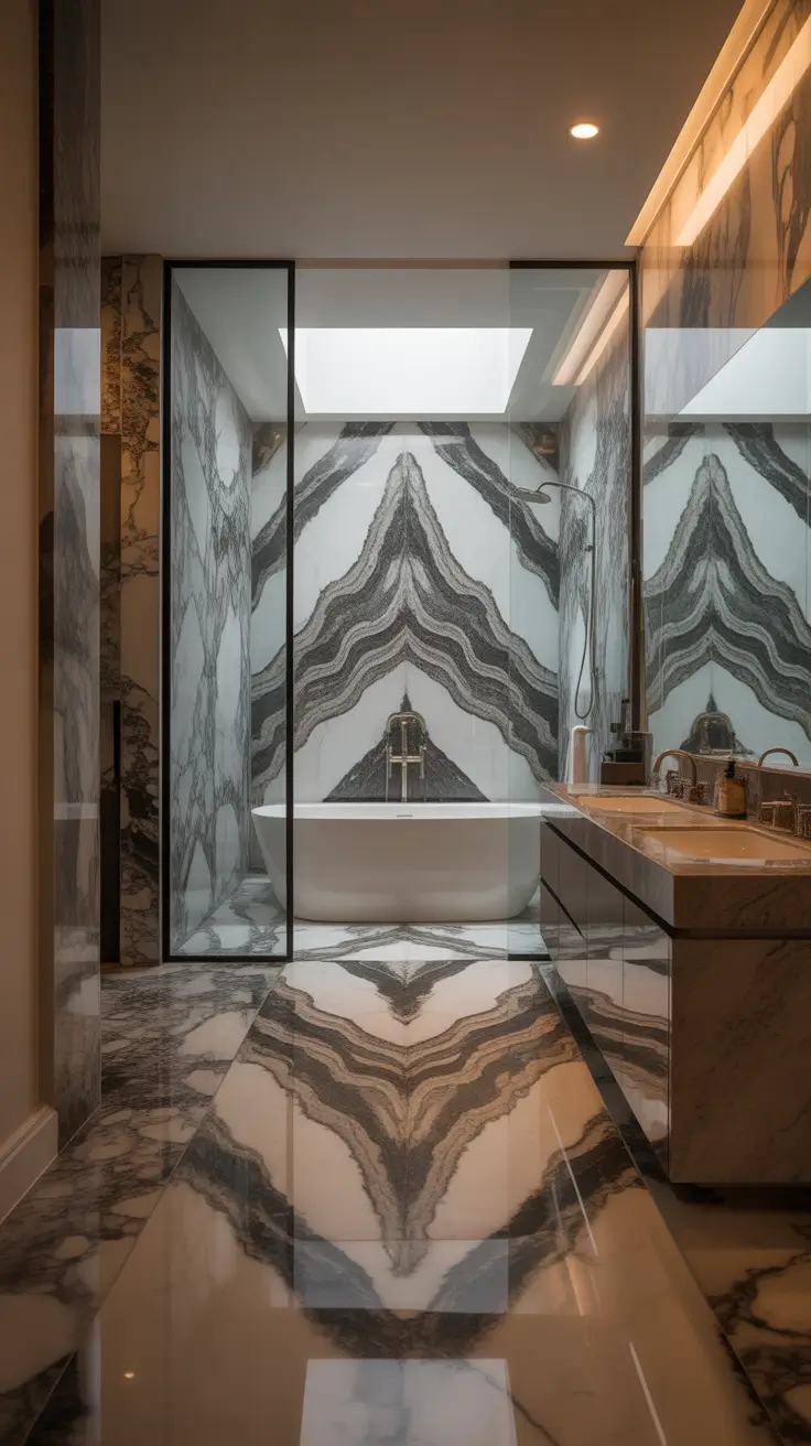 master bathroom ideas 2026 Statement Marble And Stone In Master Bathrooms Luxury Modern Designs