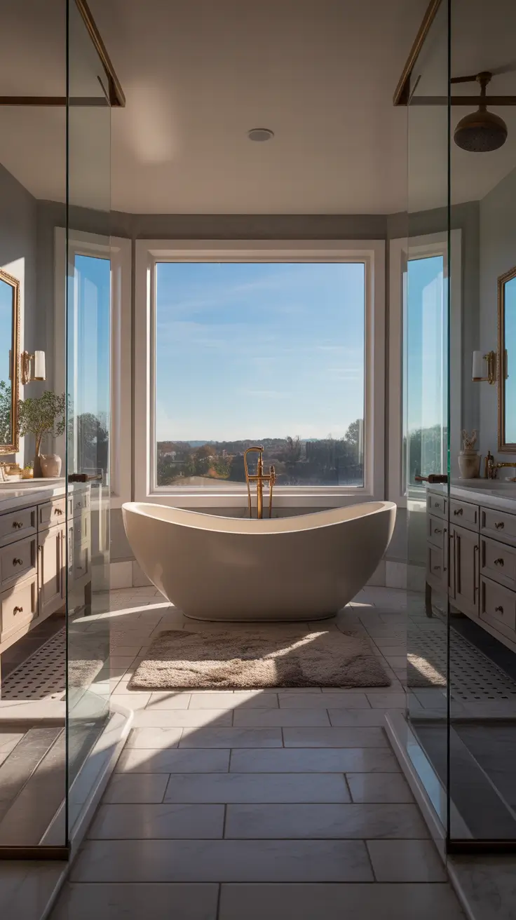 master bathroom ideas 2026 Freestanding Tubs As Sculptural Centerpieces In Master Bathrooms Luxury