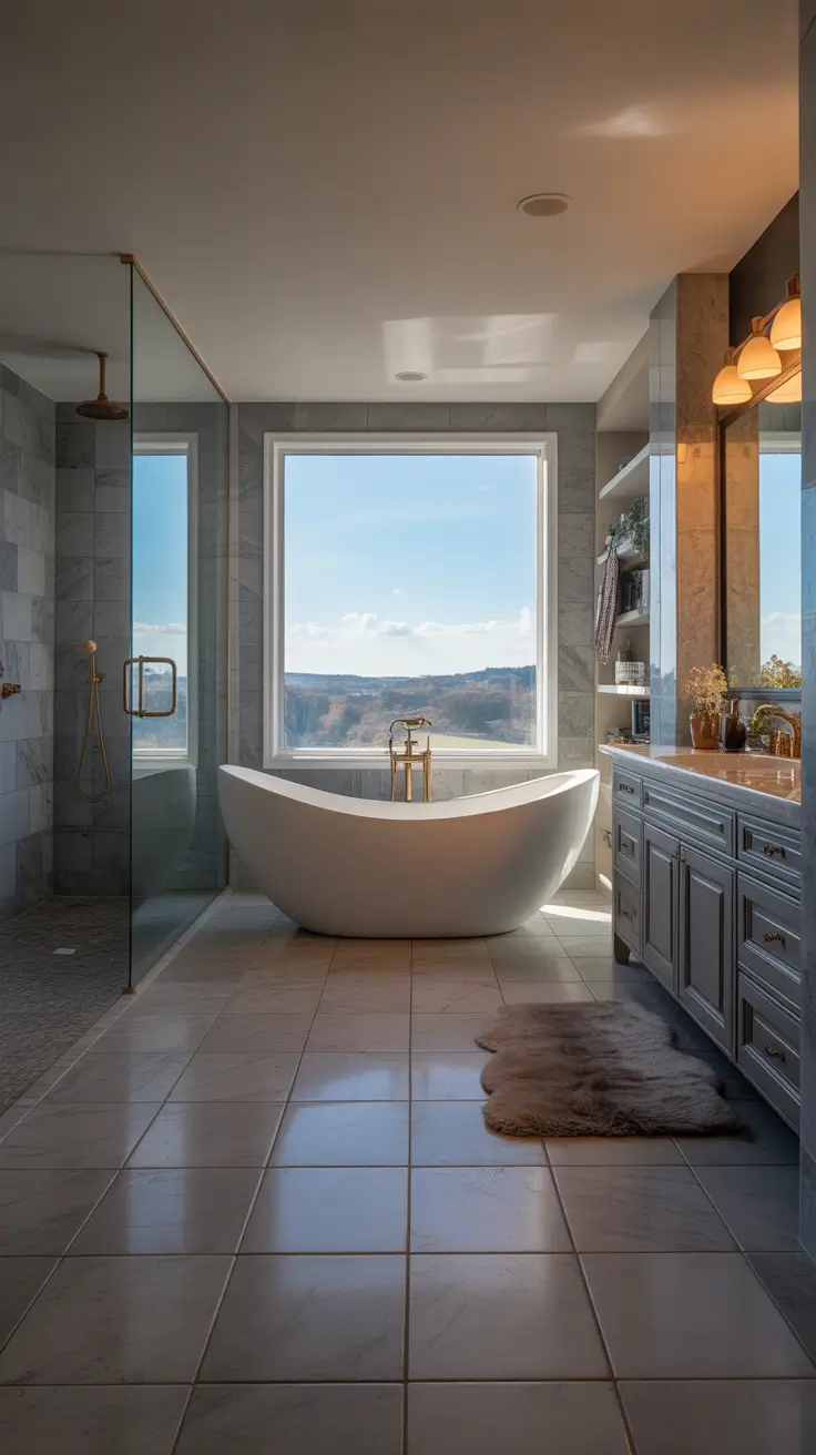 master bathroom ideas 2026 Freestanding Tubs As Sculptural Centerpieces In Master Bathrooms Luxury