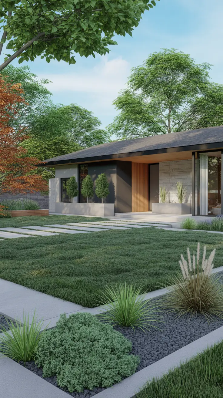 modern front yard 2026 Modern Front Yard Landscaping Trends For 2026