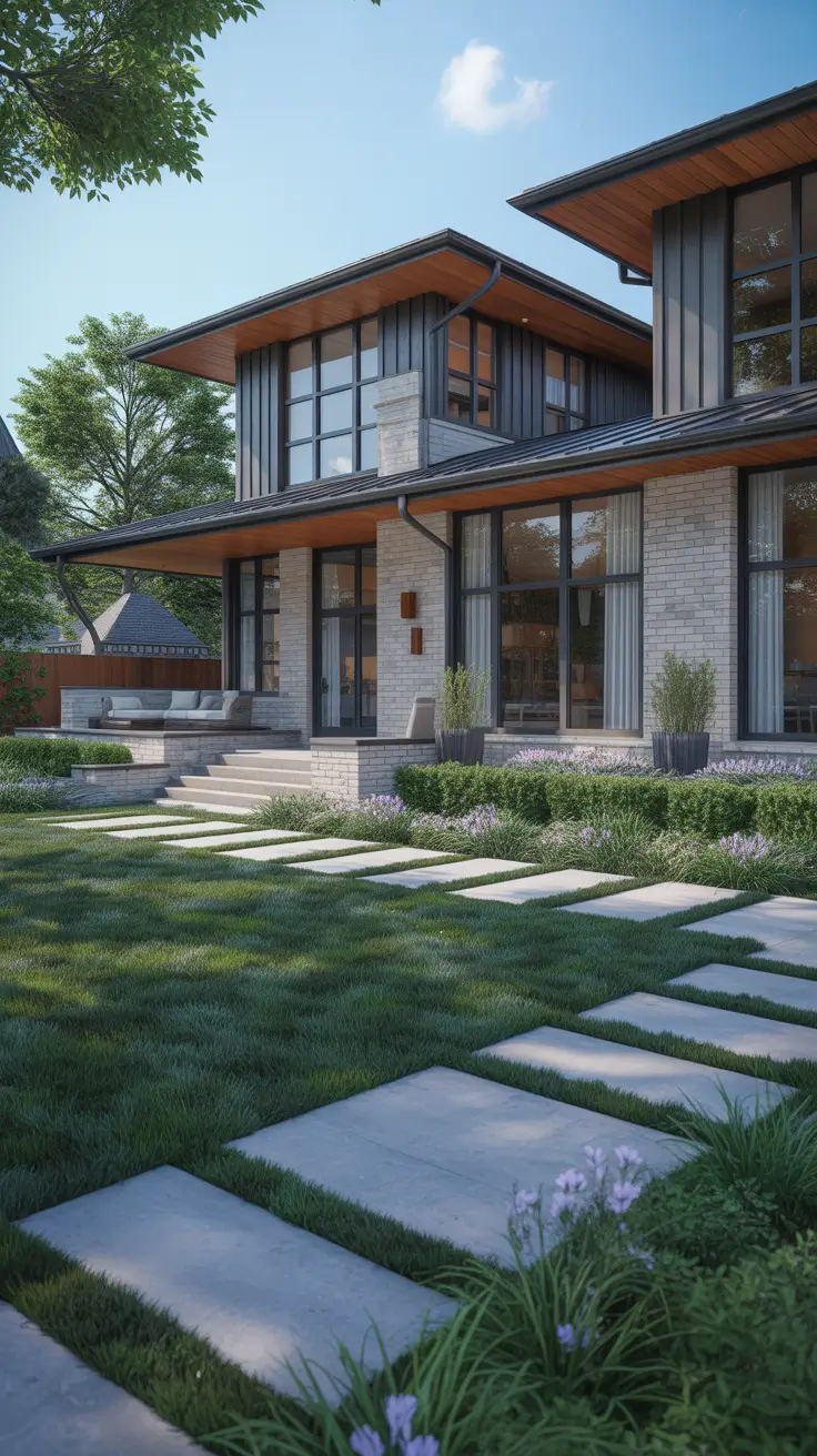 modern front yard 2026 Landscaping Ideas That Elevate Modern Curb Appeal