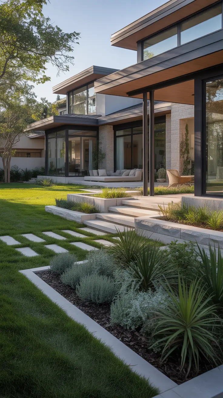modern front yard 2026 Landscaping Ideas That Elevate Modern Curb Appeal