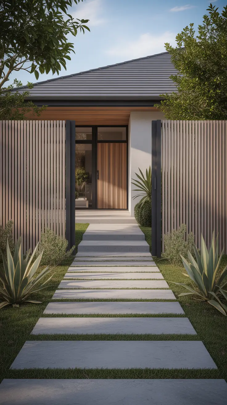 modern front yard 2026 Fence Ideas That Frame Modern Front Yards