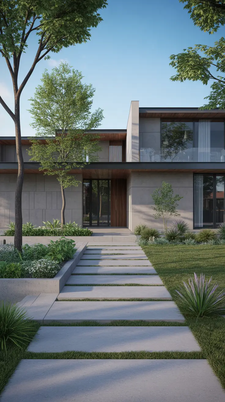 modern front yard 2026 Modern Front Yards With Strong Architectural Presence