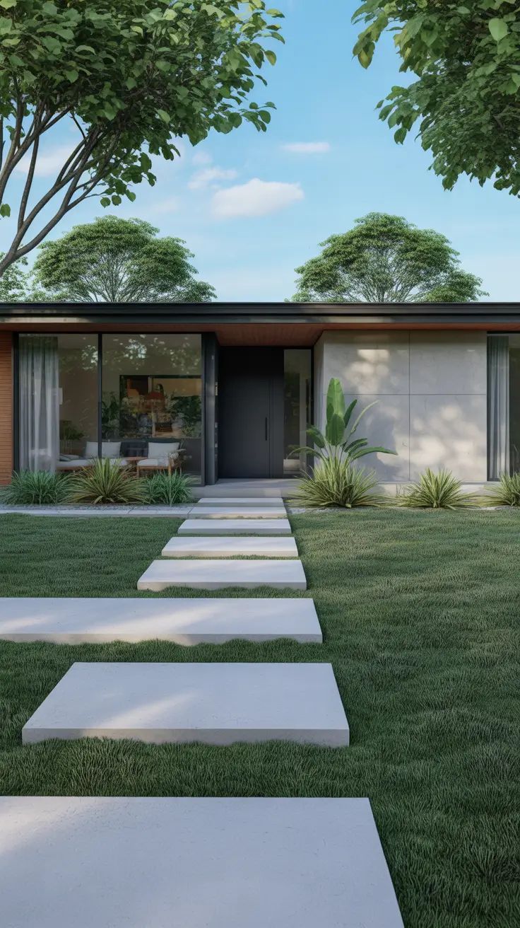 modern front yard 2026 Modern Front Yard Ideas With Bold Yet Simple Forms