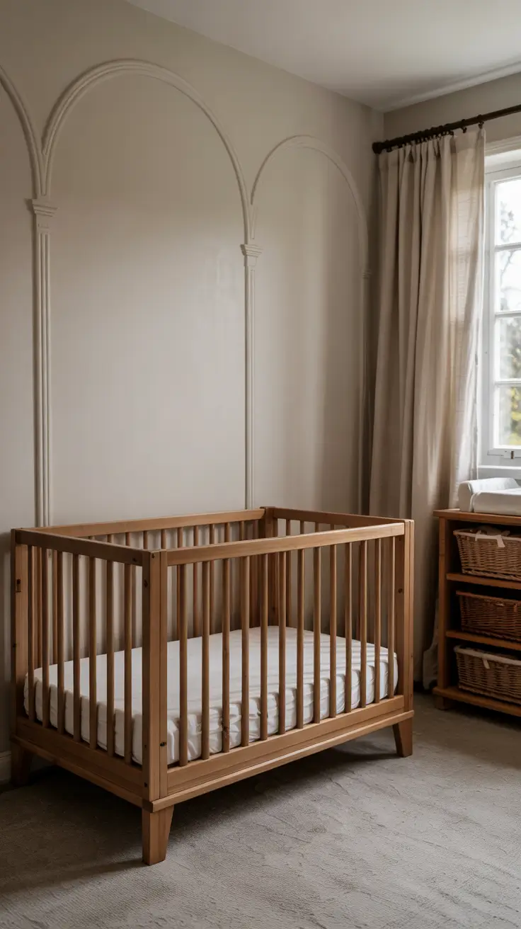 nursery ideas 2026 Minimal Arch Wall Nursery Ideas Modern And Warm