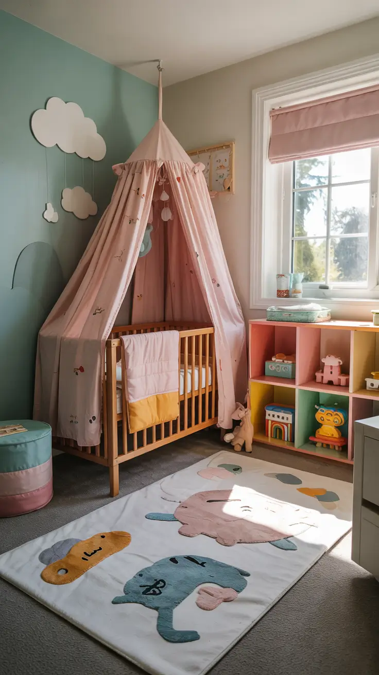 nursery ideas 2026 Pastel Playful Nursery Ideas With Modern Color Blocking