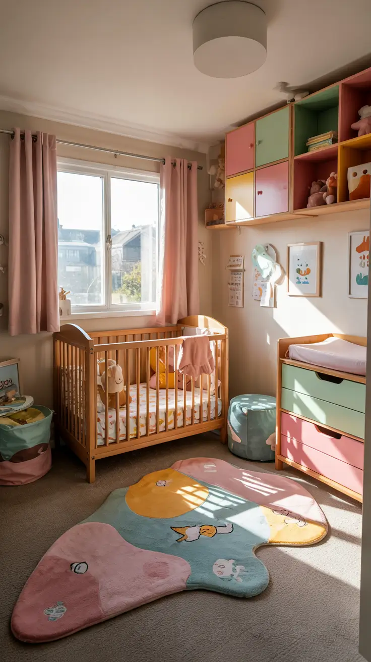 nursery ideas 2026 Pastel Playful Nursery Ideas With Modern Color Blocking