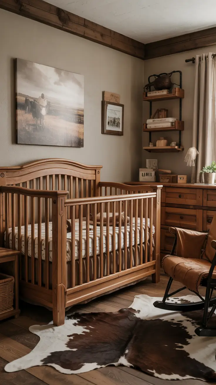 nursery ideas 2026 Rustic Western Nursery Ideas With Warm Wood Tones