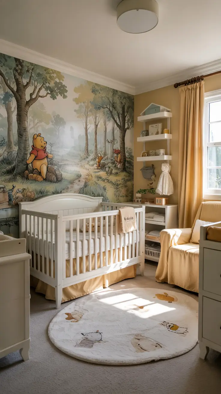 nursery ideas 2026 Storybook Character Nursery Ideas With Whimsical Murals
