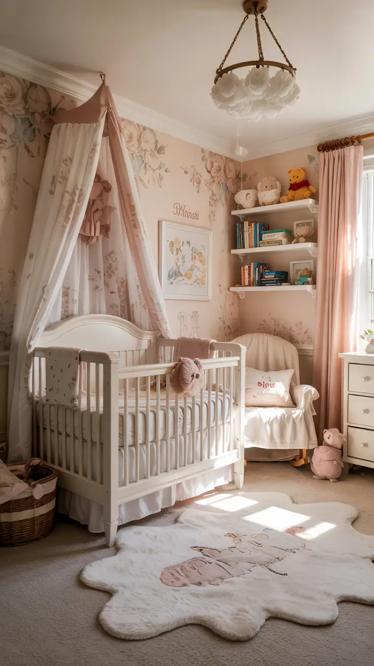 nursery ideas 2026 Nursery Ideas Baby Girl Inspired By Disney And Winnie The Pooh