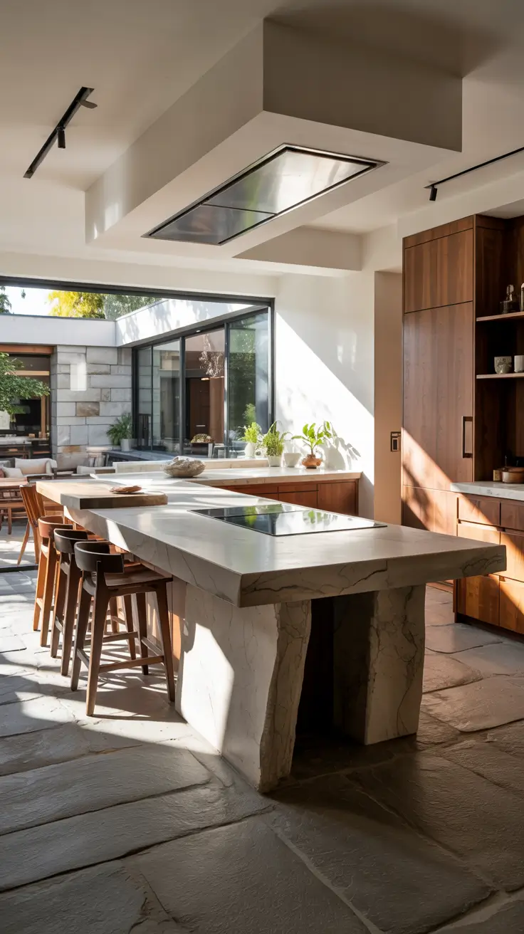 open kitchen remodel ideas 2026 Statement Floor Islands That Define The Open Concept Space
