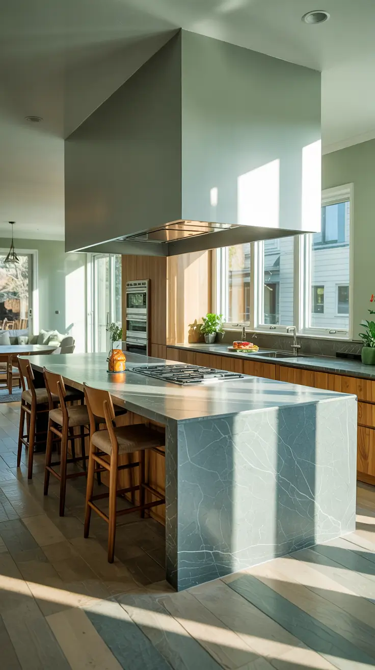 open kitchen remodel ideas 2026 Statement Floor Islands That Define The Open Concept Space