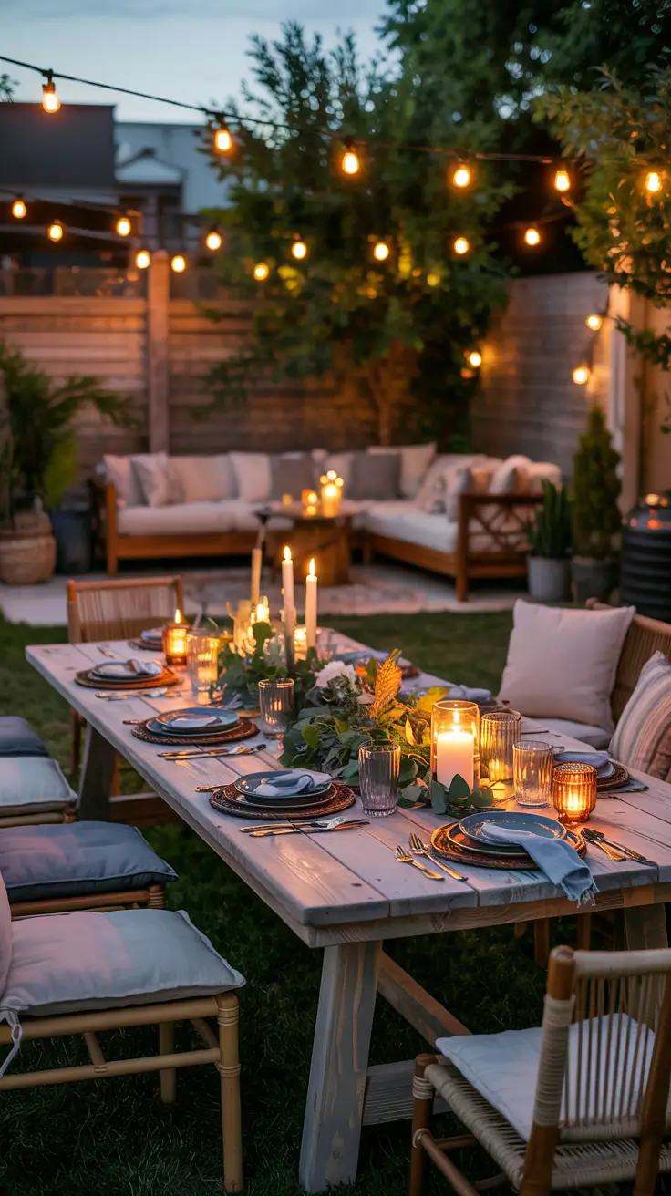outdoor dinner parties lighting ideas Outdoor Dinner Parties Lighting Ideas For Evening Gatherings