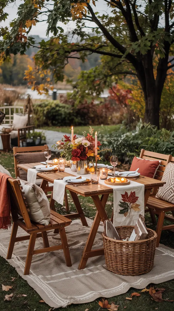 outdoor dinner parties fall decor Outdoor Dinner Parties Fall Decor With Seasonal Touches