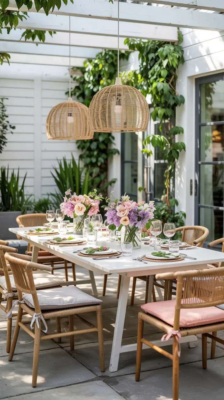 outdoor dinner parties table decor Outdoor Dinner Parties Table Decor For Transitional Seasons