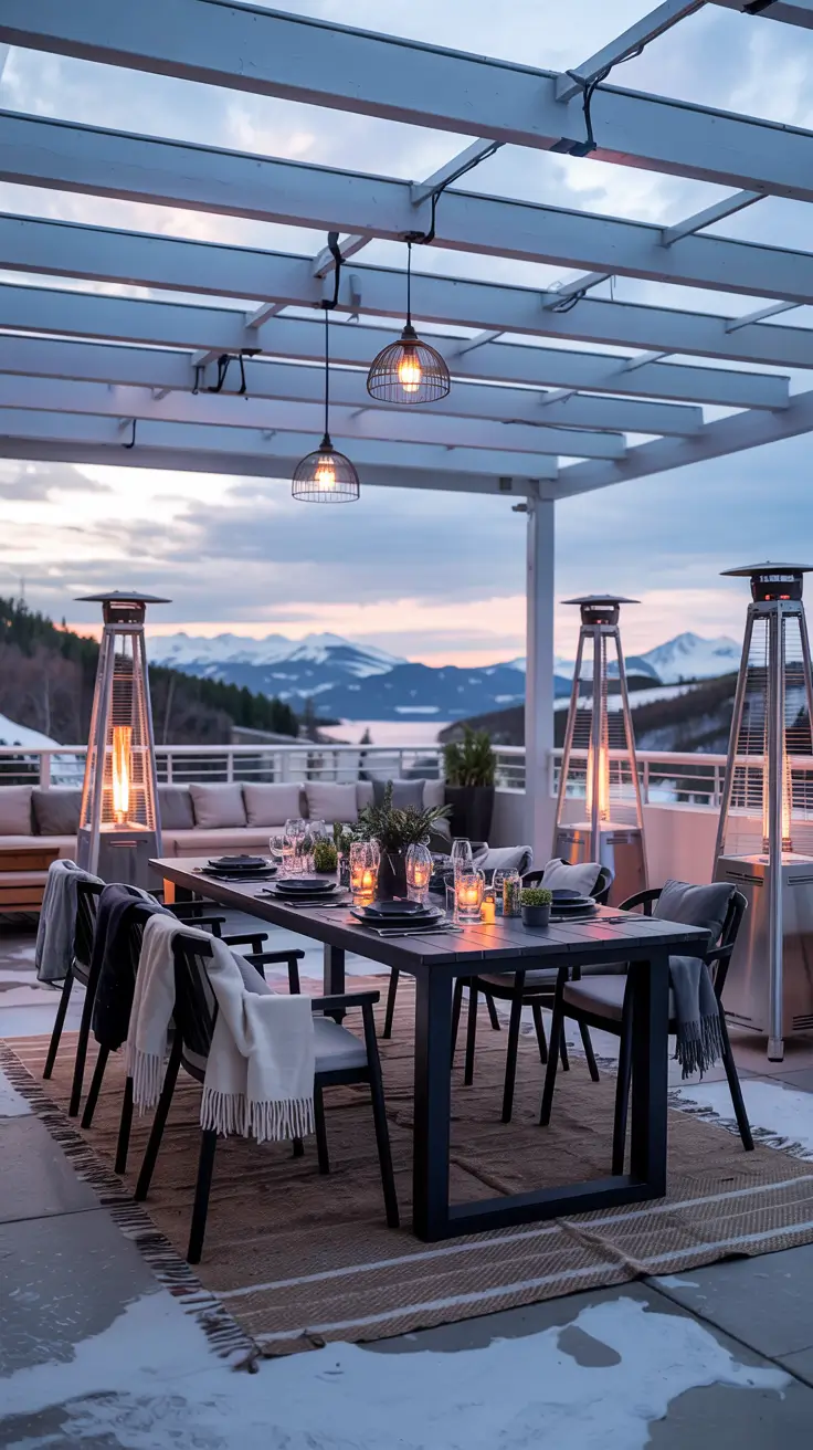 outdoor dinner parties cozy Cozy Outdoor Dinner Parties Setup For Cooler Evenings