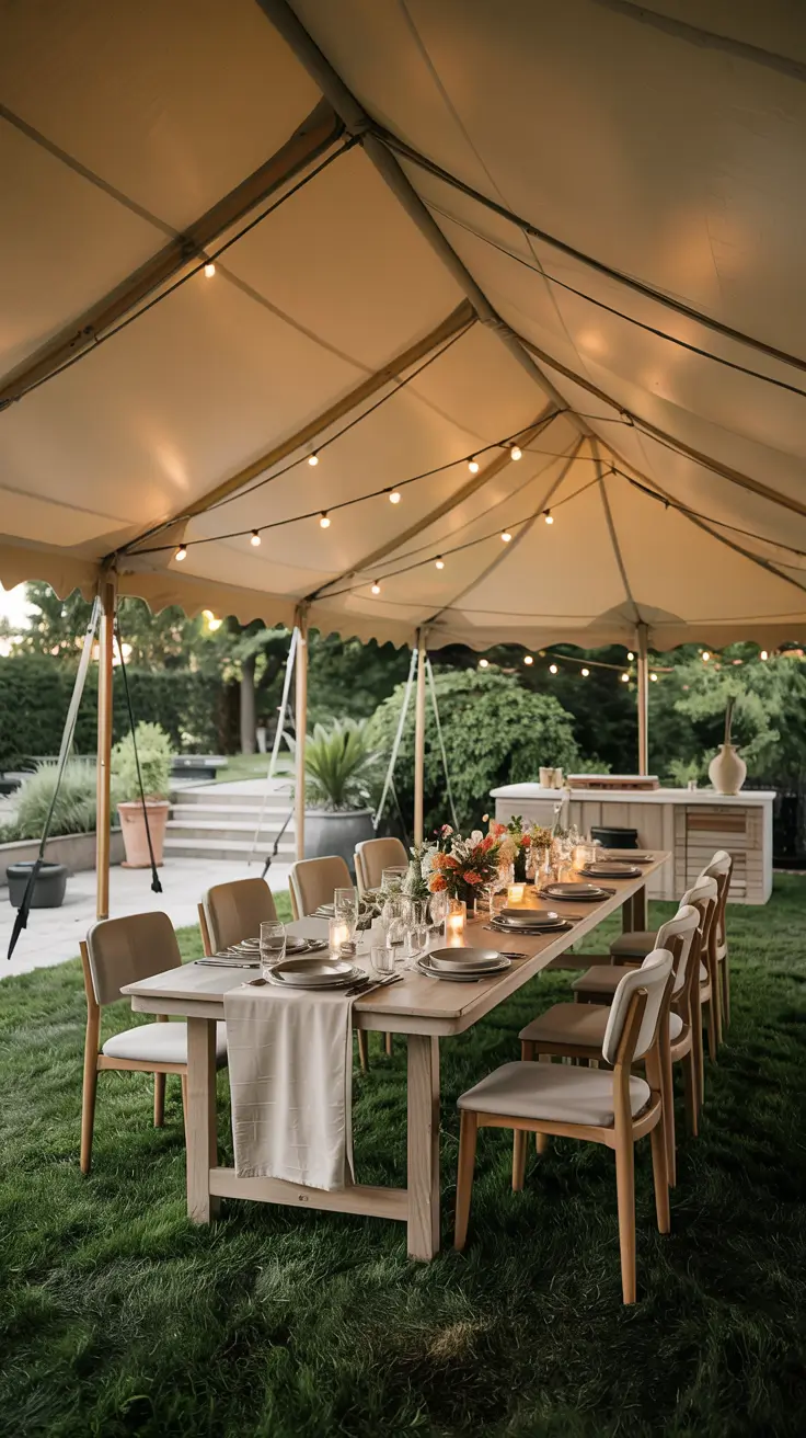 outdoor dinner parties under a tent Outdoor Dinner Parties Under A Tent For Special Occasions