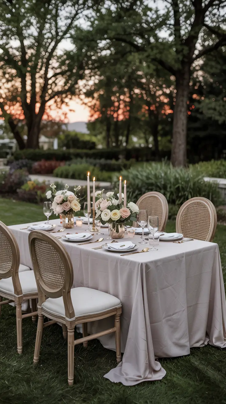 romantic outdoor dinner parties decor Romantic Outdoor Dinner Parties Decor For Sunset Evenings