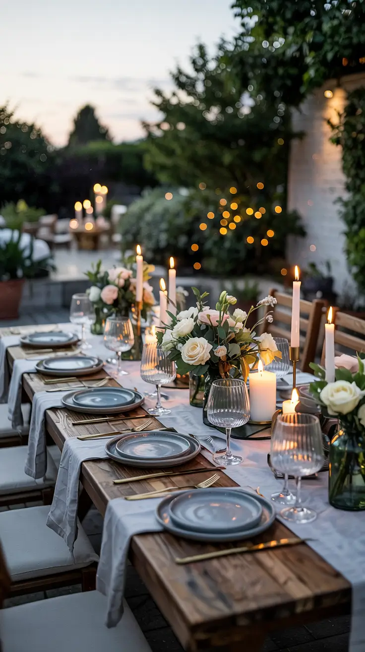 outdoor dinner parties tablescapes Outdoor Dinner Parties Tablescapes That Set The Mood