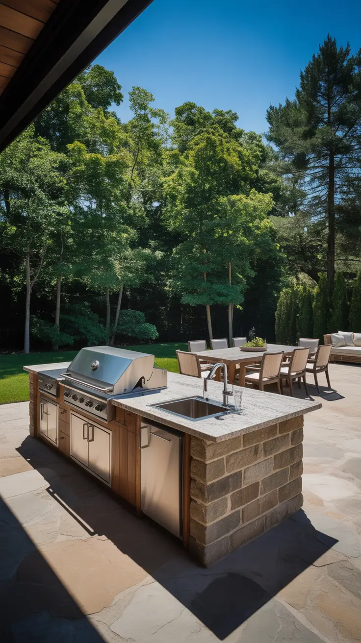 outdoor grill area ideas 2026 15 — Outdoor Cooking Area Grill Station Kitchen Ideas For Entertaining
