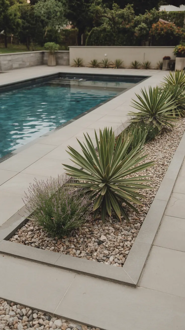 outdoor pool area 2026 Outdoor Pool Area Ground Decor That Frames The Pool