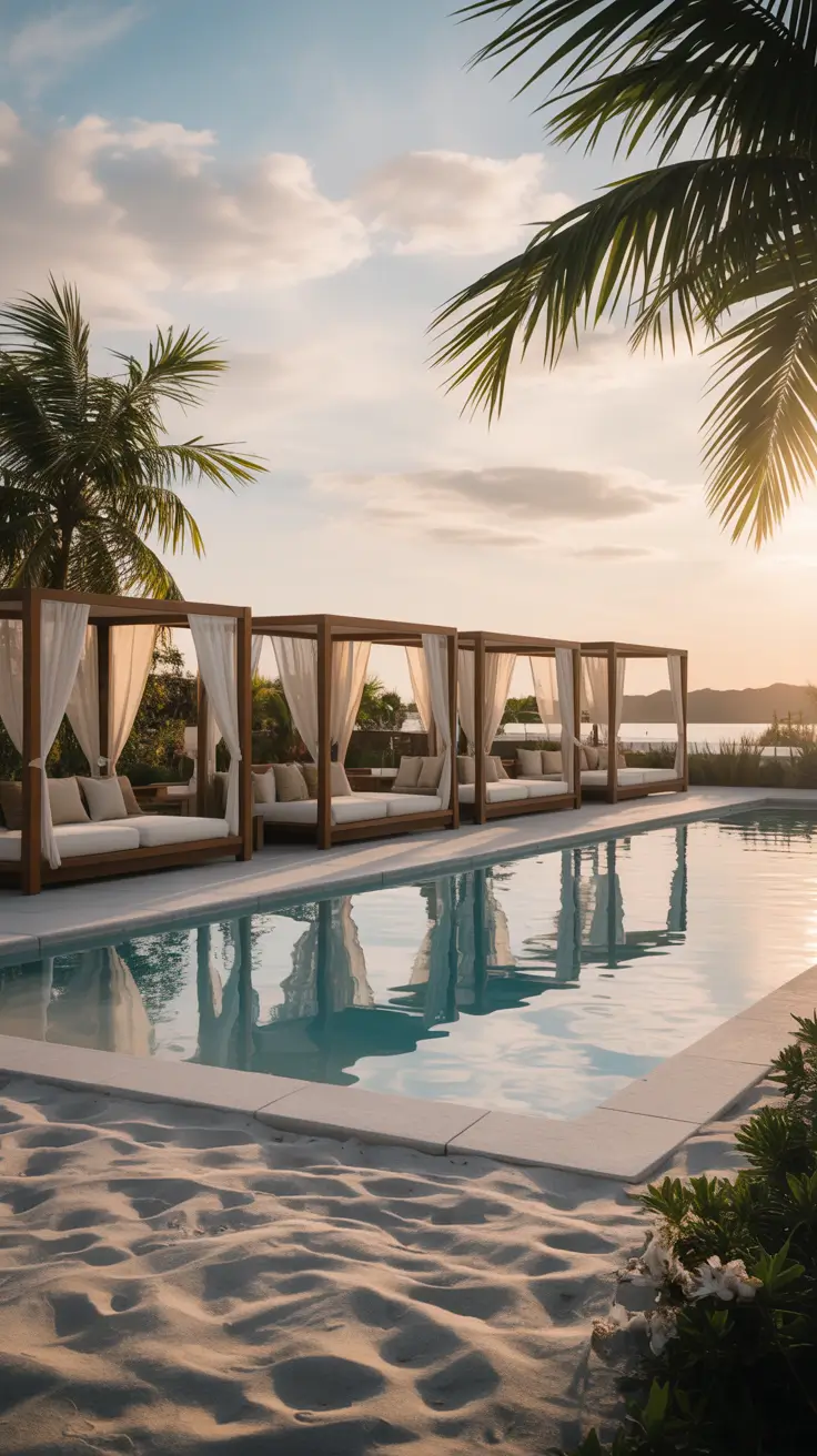 outdoor pool area 2026 Outdoor Pool Area With Cabanas For Resort-Style Living