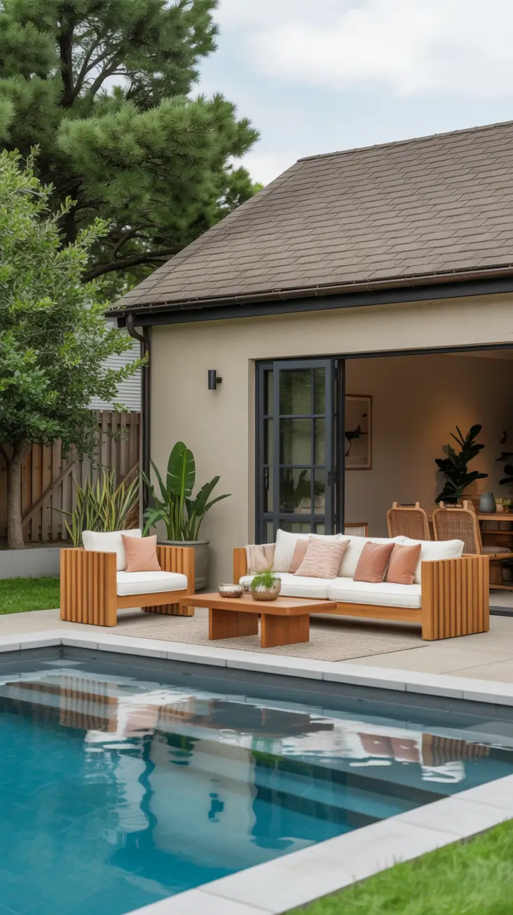 outdoor pool area 2026 Outdoor Pool Area Tropical Style With Relaxed Energy