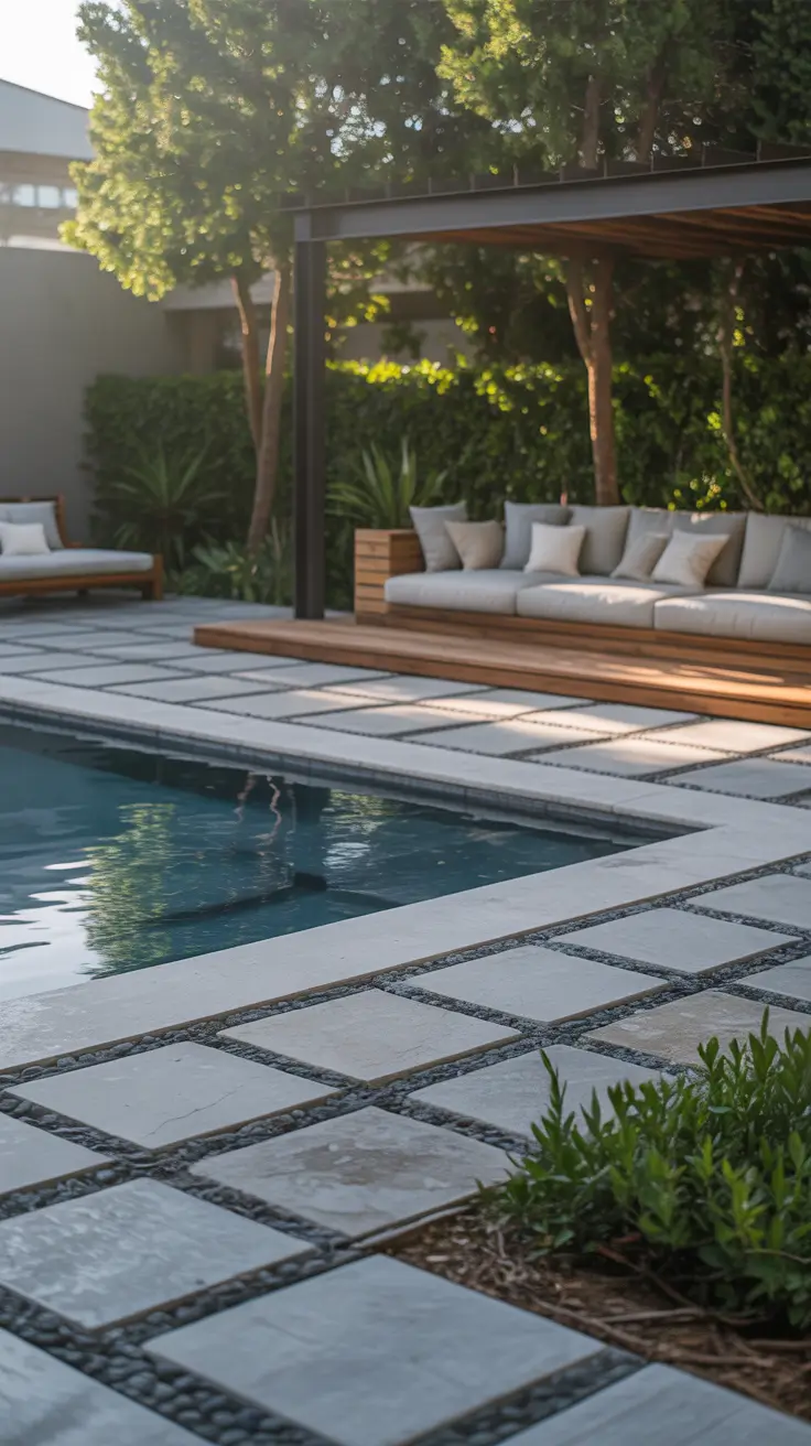 outdoor pool area 2026 Outdoor Pool Area Stone Flooring For Timeless Appeal
